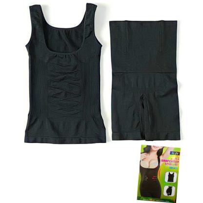 Faja moldeadora 2 en 1 beige s/m ( camiseta + faja ) - Imagen 4