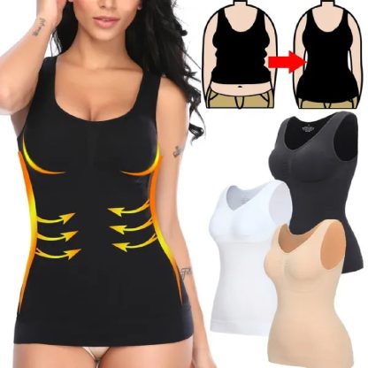 Faja moldeadora 2 en 1 beige L/XL ( camiseta + faja ) - Imagen 4